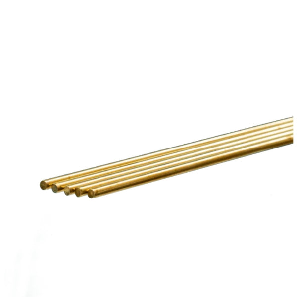 3957 ROUND BRASS ROD 1 METER 4MM DIAMETER 5 RODS PER BAG