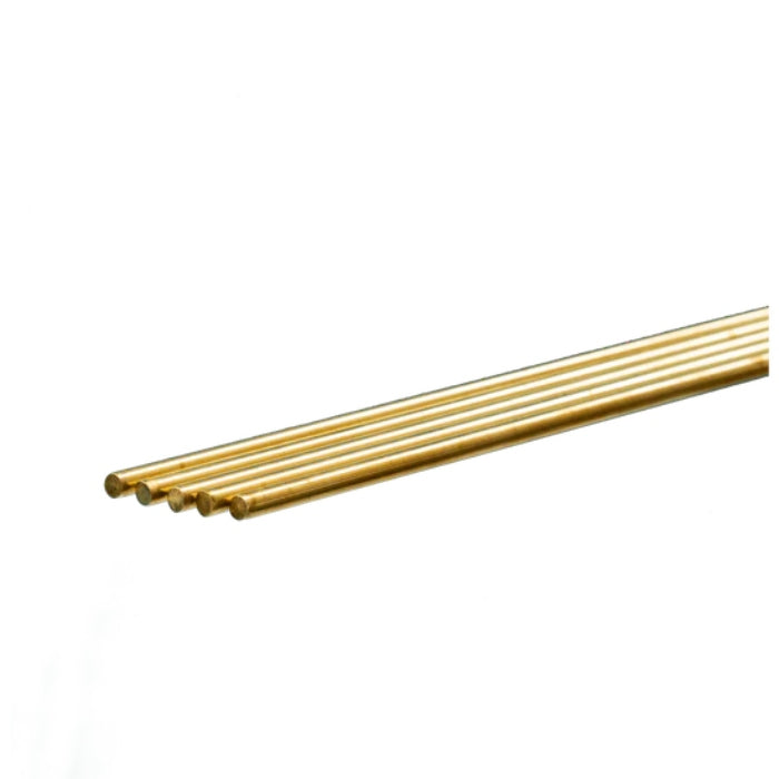 3957 ROUND BRASS ROD 1 METER 4MM DIAMETER 5 RODS PER BAG