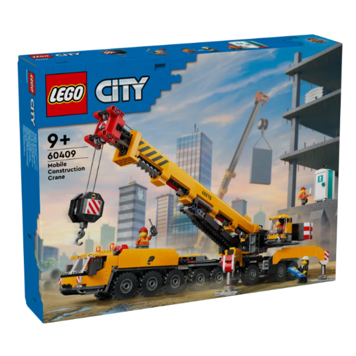 Yellow Mobile Construction Crane