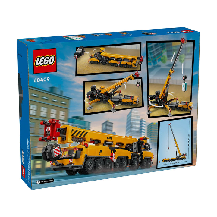 Yellow Mobile Construction Crane