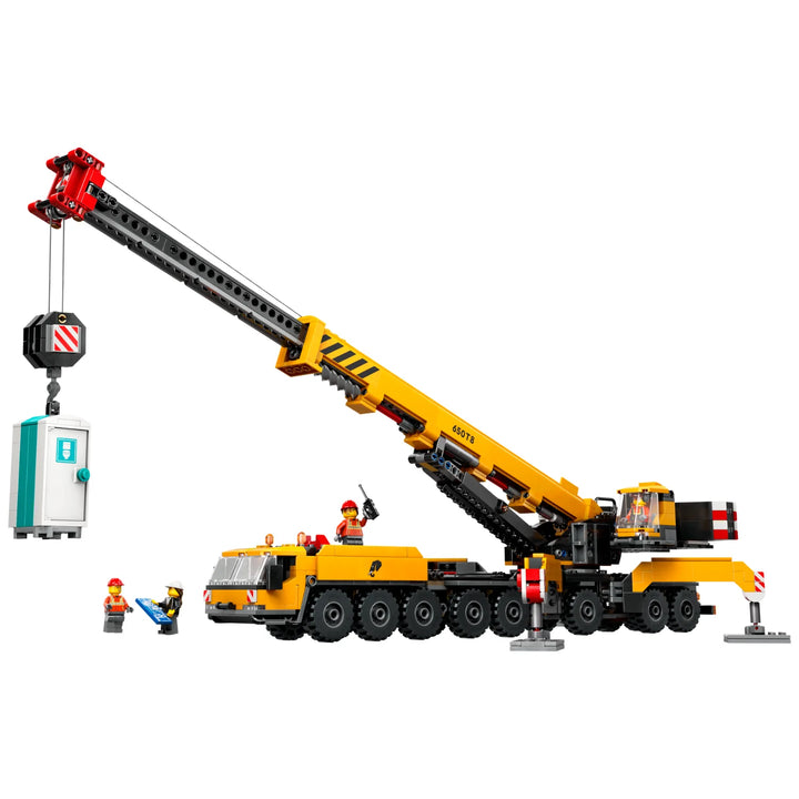 Yellow Mobile Construction Crane