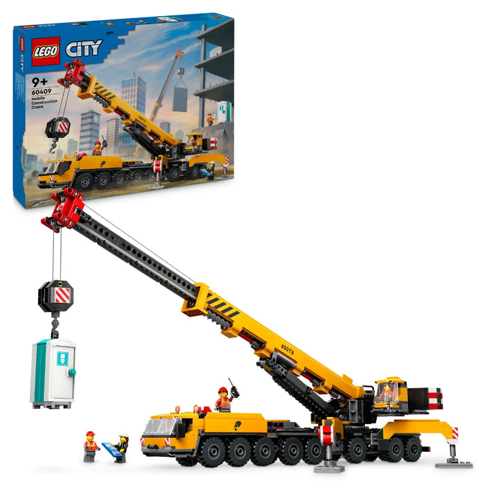 Yellow Mobile Construction Crane