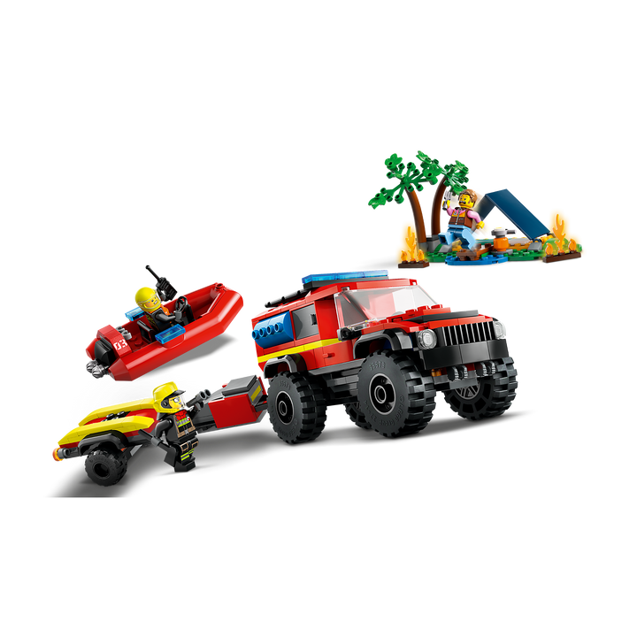 4x4 Fire Truck with Rescue Boat_5