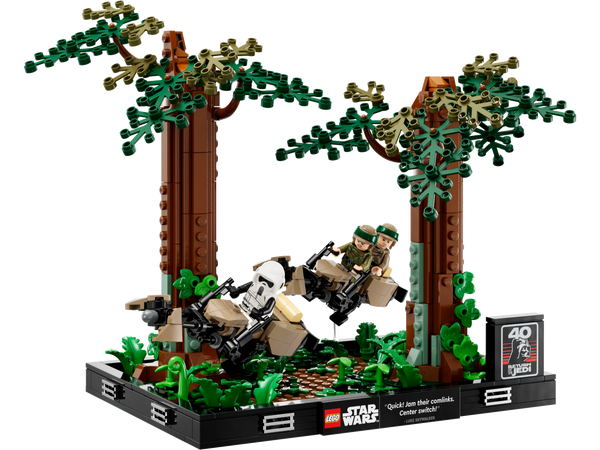 Star Wars Endor Speeder Chase Diorama