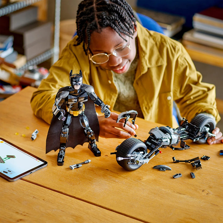 Batman™ Construction Figure and the Bat-Pod Bike