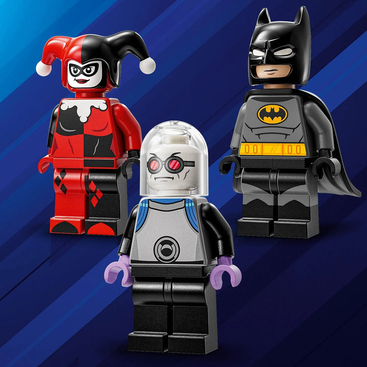 Batman™ with the Batmobile™ vs. Harley Quinn™ and Mr. Freeze™