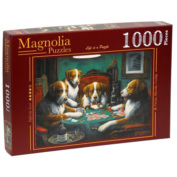 1000pc Dogs Playing Poker Jigsaw Puzzle