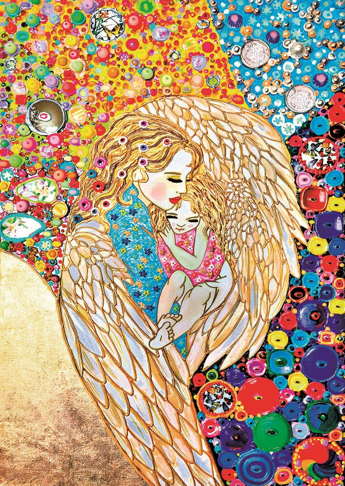 1000pc Angel and Child Irina Bast Special Edition Jigsaw Puzzle_1