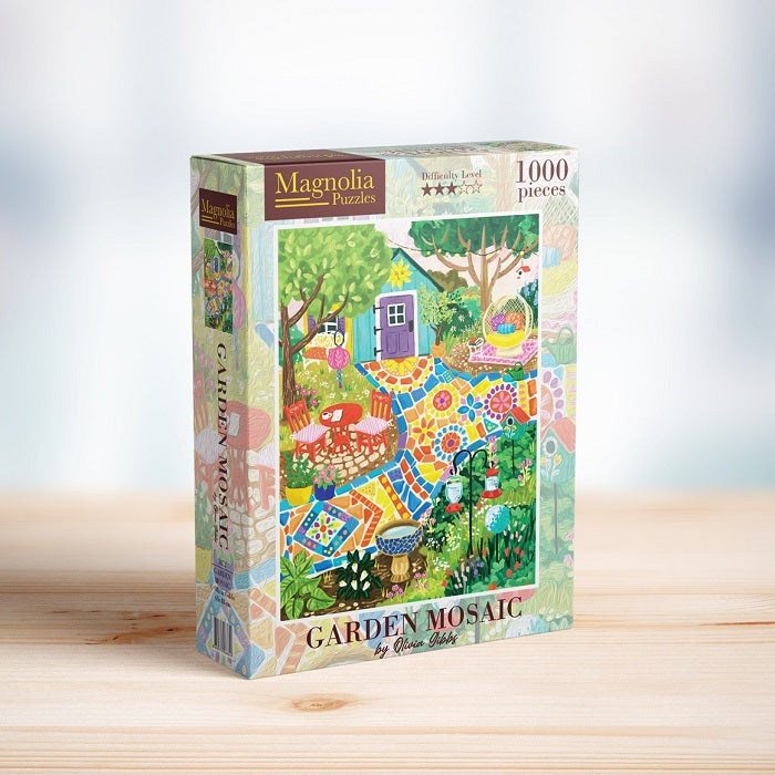 1000pc Garden Mosaic Olivia Gibbs Special Edition Jigsaw Puzzle_2