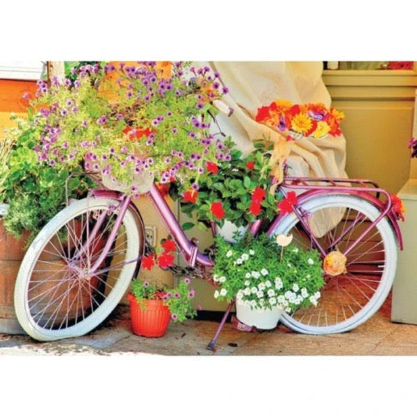 1000pc Bicycle with Flowers Jigsaw Puzzle Success