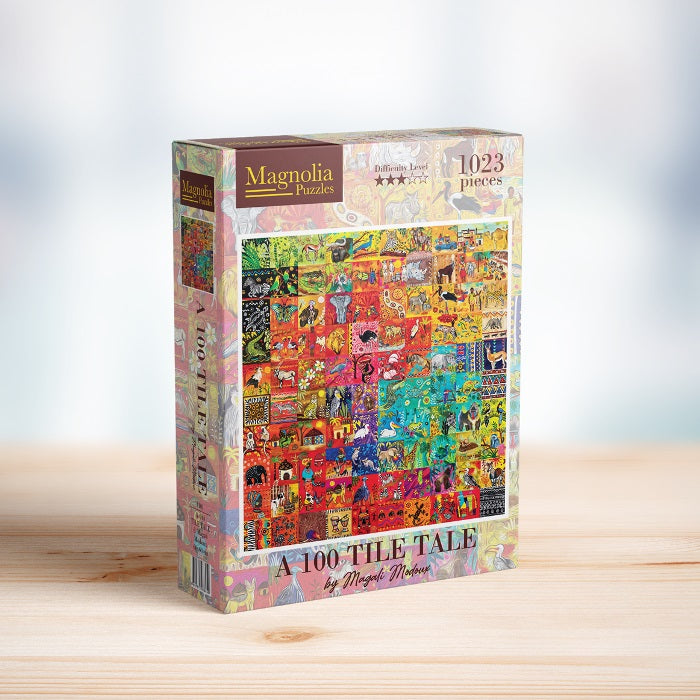 1023pc A 100 Tile Tale Magali Modoux Special Edition Jigsaw Puzzle_2