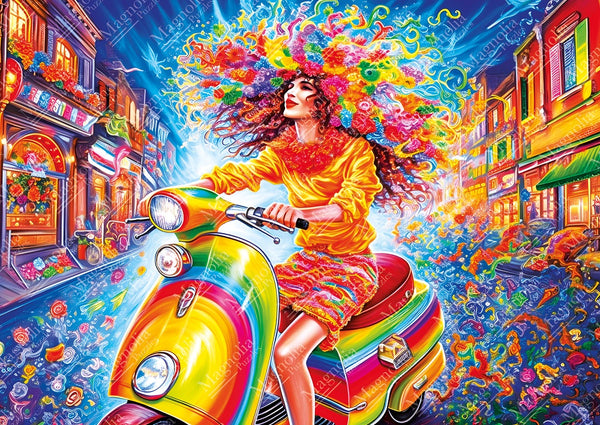 1000pc Blossoming Freedom Elif Hurdogan Special Edition Jigsaw Puzzle_1