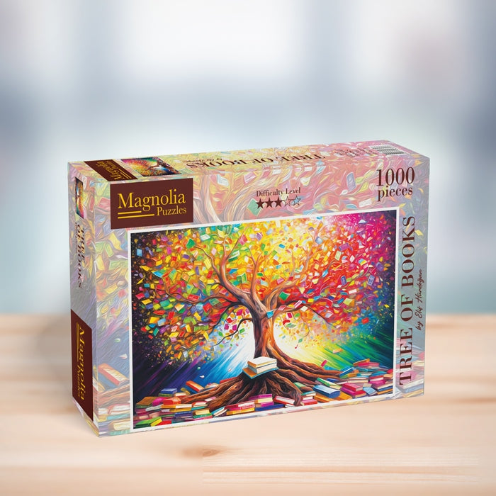 1000pc Tree of Books Elif Hurdogan Special Edition Jigsaw Puzzle_2