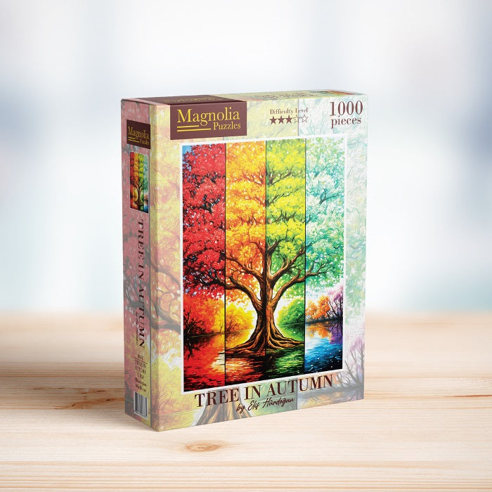 1000pc Tree in Autumn Elif Hurdogan Special Edition Jigsaw Puzzle_2