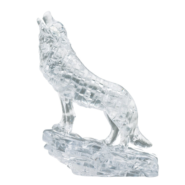 3D Silver Wolf Crystal Puzzle