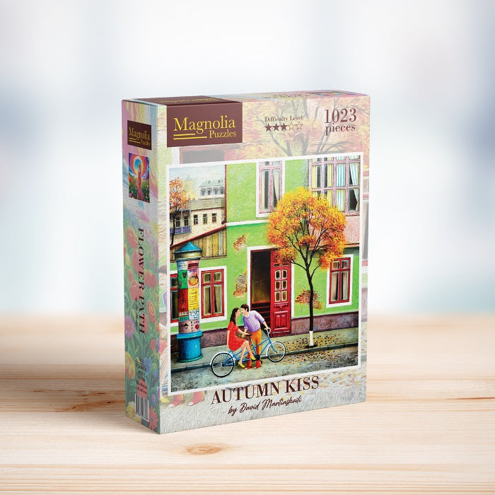 1000pc Autumn Kiss David Martiashvili Special Edition Jigsaw Puzzle_2