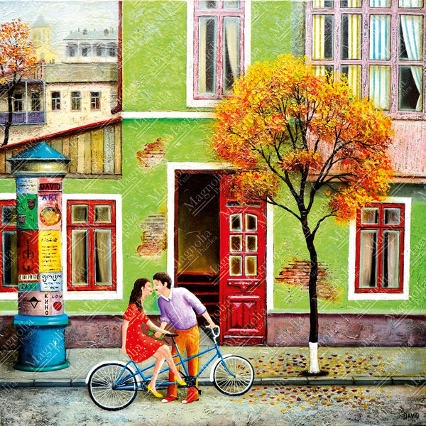 1000pc Autumn Kiss David Martiashvili Special Edition Jigsaw Puzzle_1