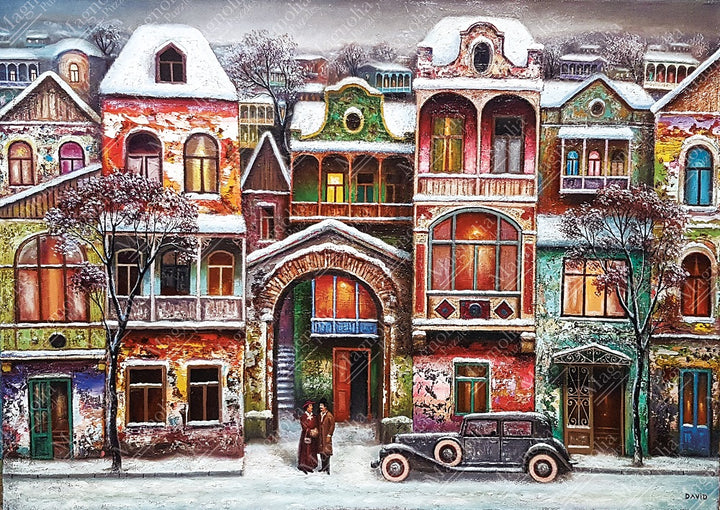 1000pc Winter Evening David Martiashvili Special Edition Jigsaw Puzzle_1