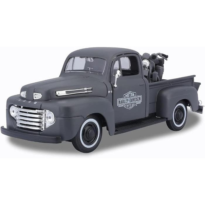 1/24 Harley Davidson 1948 Ford F-1 Pickup & 1942 WLA Flathead