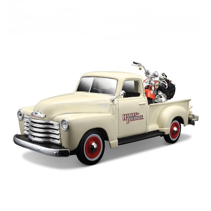 1/24 Harley Davidson 1950 Chevrolet 3100 & 2001 Heritage Springer Success