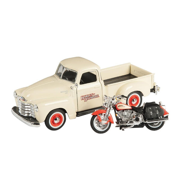 1/24 Harley Davidson 1950 Chevrolet 3100 & 2001 Heritage Springer Success