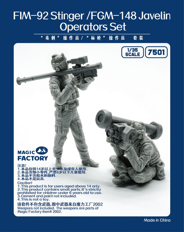 1/35 Stinger/Javelin Operators Set (Resin) Model Kit_1