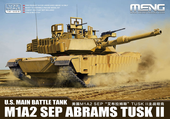 1/72 U.S Main Battle Tank M1A2 SEP ABRAMS TUSK II Plastic Model Kit_1