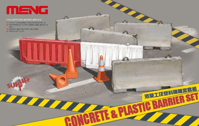 1/35 Concrete & Plastic Barrier Set