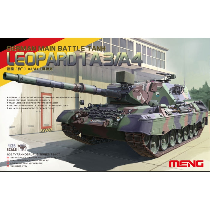 1/35 German Main Battle Tank Leopard 1 A3/A4 Plastic Model Kit