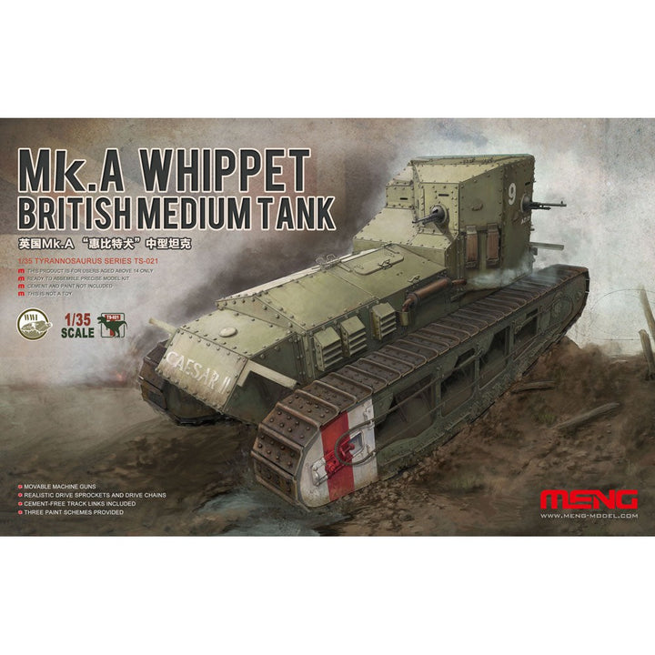 1/35 British Medium Tank Mk.A Whippet Plastic Model Kit_12