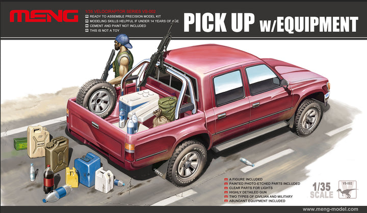 1/35 Pick Up with Equipment Plastic Model Kit_8