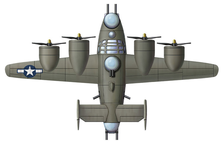 U.S. B-24 Heavy Bomber (Cartoon Model) Plastic Model Kit_4