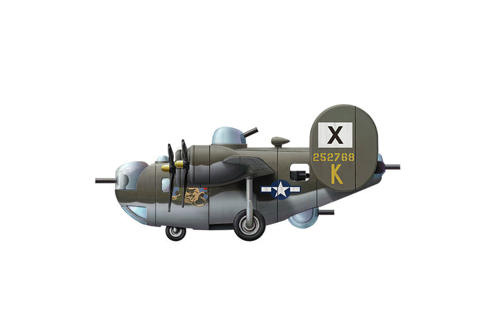 U.S. B-24 Heavy Bomber (Cartoon Model) Plastic Model Kit_5