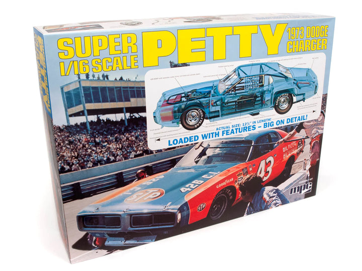 1/16 Richard Petty 1973 Dodge Charger Plastic Model Kit_2