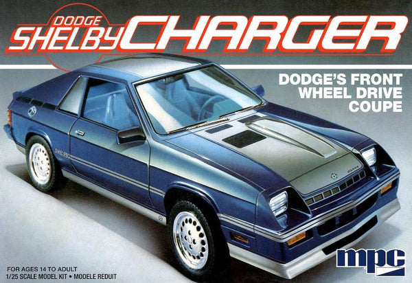 1/25 1986 Dodge Shelby Charger Plastic Model Kit