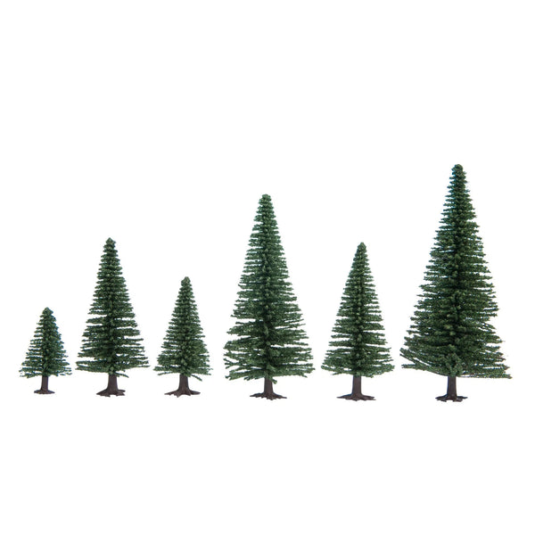 HO Model Fir Trees 5-14 cm