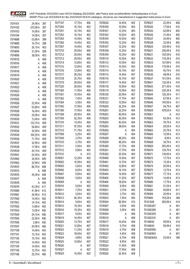 MSRP List for NOCH Catalogue 2023/2024_7