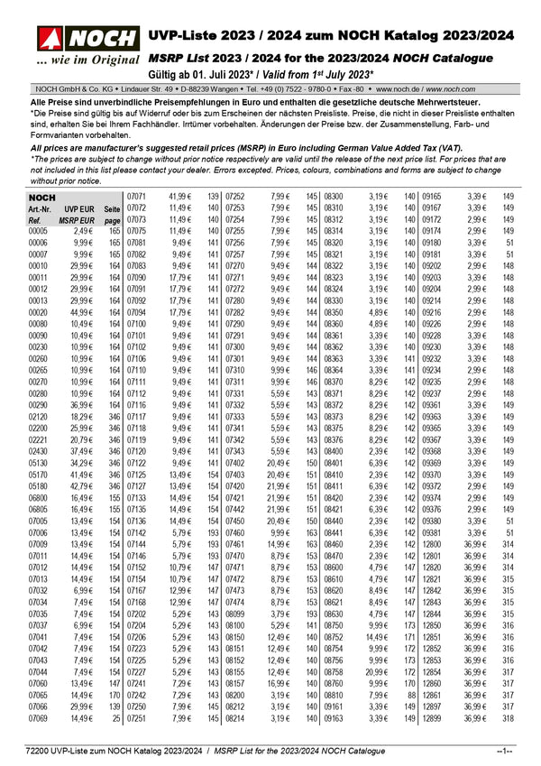 MSRP List for NOCH Catalogue 2023/2024_1