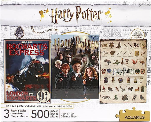 3 x 500pc Harry Potter