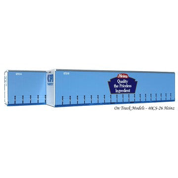 HO Heinz 40' Curtain Sided Containers