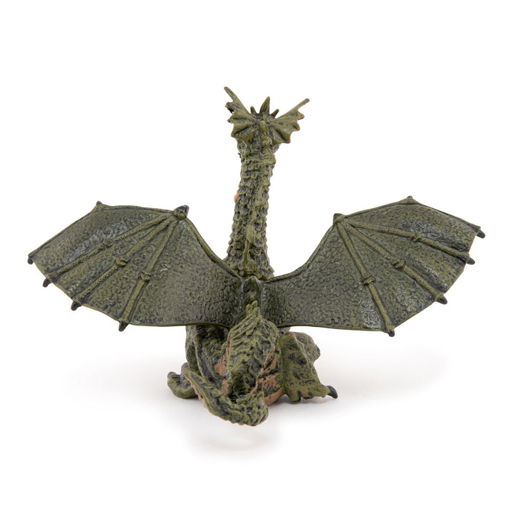 Green Winged Dragon with Flame Figurine_5