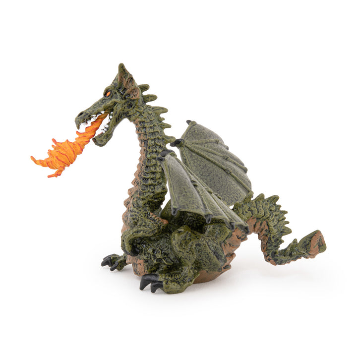 Green Winged Dragon with Flame Figurine_6