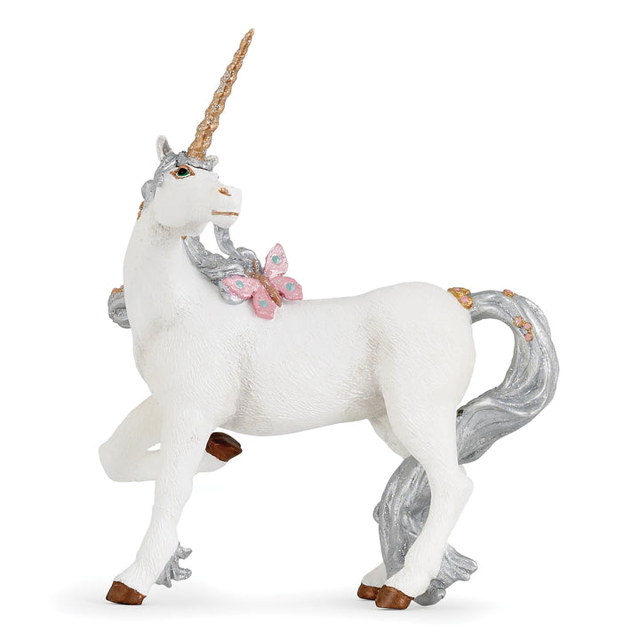 Silver Unicorn Figurine