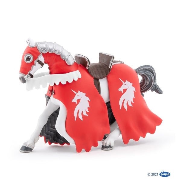 Horse of Unicorn Knight with Spear Figurine_1