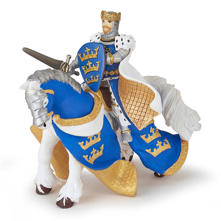 Blue King Arthur's Horse Figurine_7