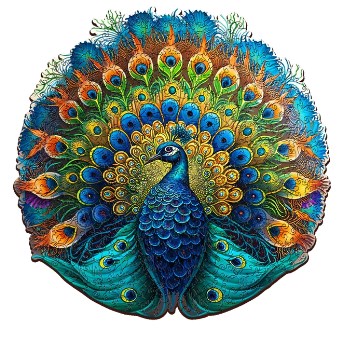 200pc Wooden Jigsaw Peacock