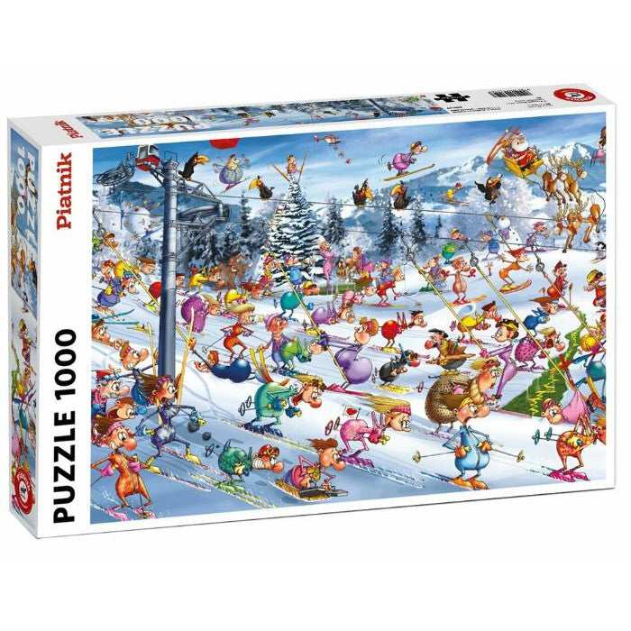 1000pc Ruyer Holiday Skiing Jigsaw Puzzle