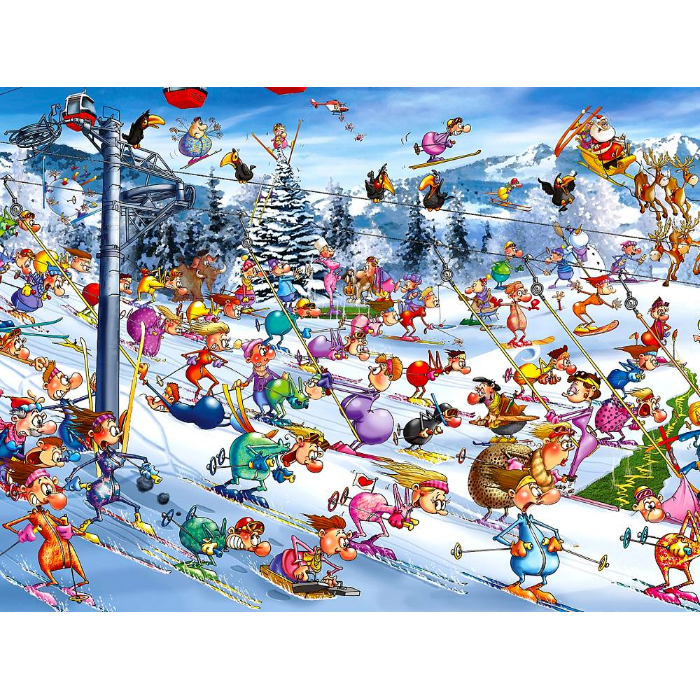 1000pc Ruyer Holiday Skiing Jigsaw Puzzle