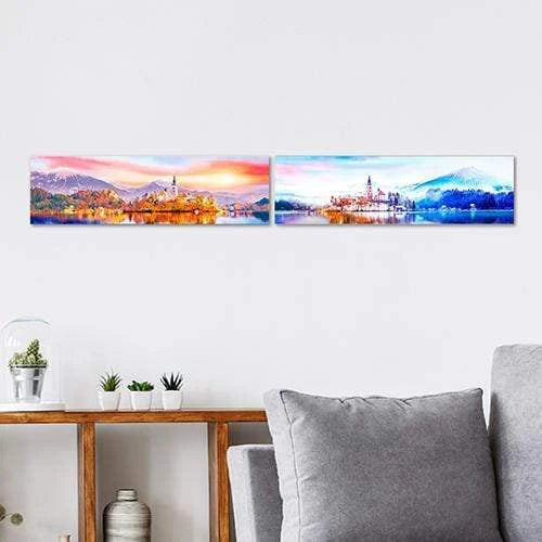 432pc Beautiful Lake Bed Canvas Set Puzzle