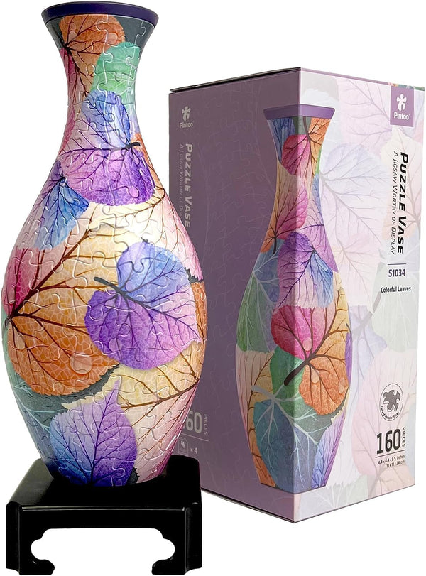 Vase Colorful Leaves Puzzle